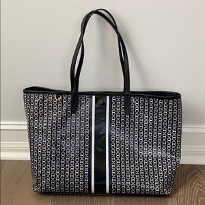 Torch Burch Gemini Link Coated Canvas Tote